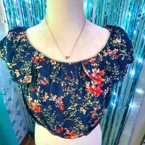 Floral crop top